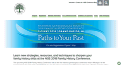 Desktop Screenshot of conference.ngsgenealogy.org